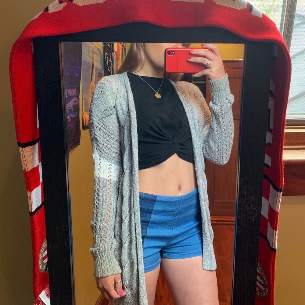 Grey Hollister cardigan